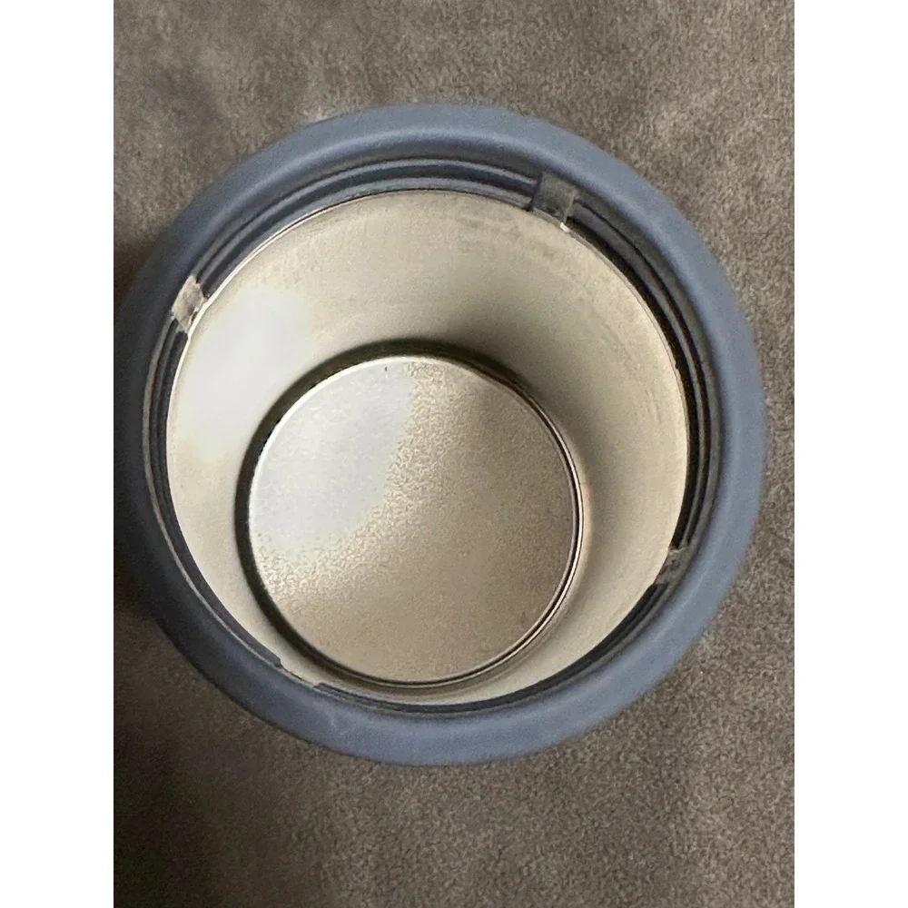 BruMate Hopsulator Slim 12oz Insulated Can Cooler Denim Blue Stainless Steel